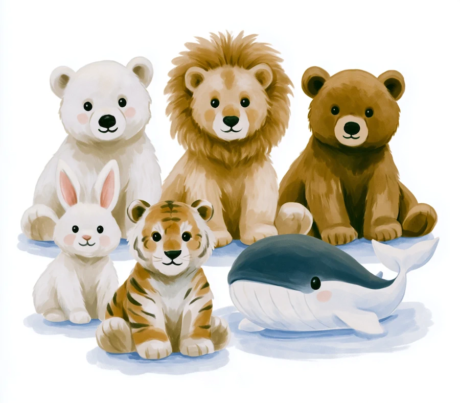Geboortekaartje met illustratie: dieren, sterren of een bootje